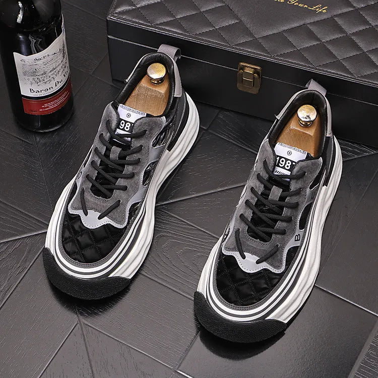 Men's Comfortable In The High Tide Sneakers Breathable Color Blocking - Bellarte Enchanté Men's Comfortable In The High Tide Sneakers Breathable Color Blocking