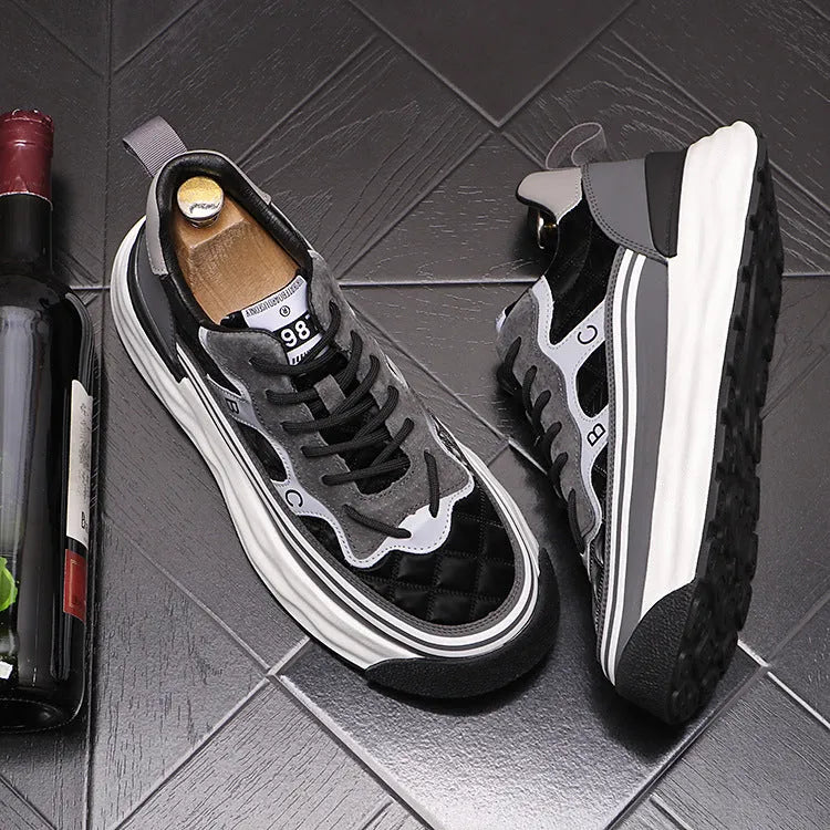Men's Comfortable In The High Tide Sneakers Breathable Color Blocking - Bellarte Enchanté Men's Comfortable In The High Tide Sneakers Breathable Color Blocking
