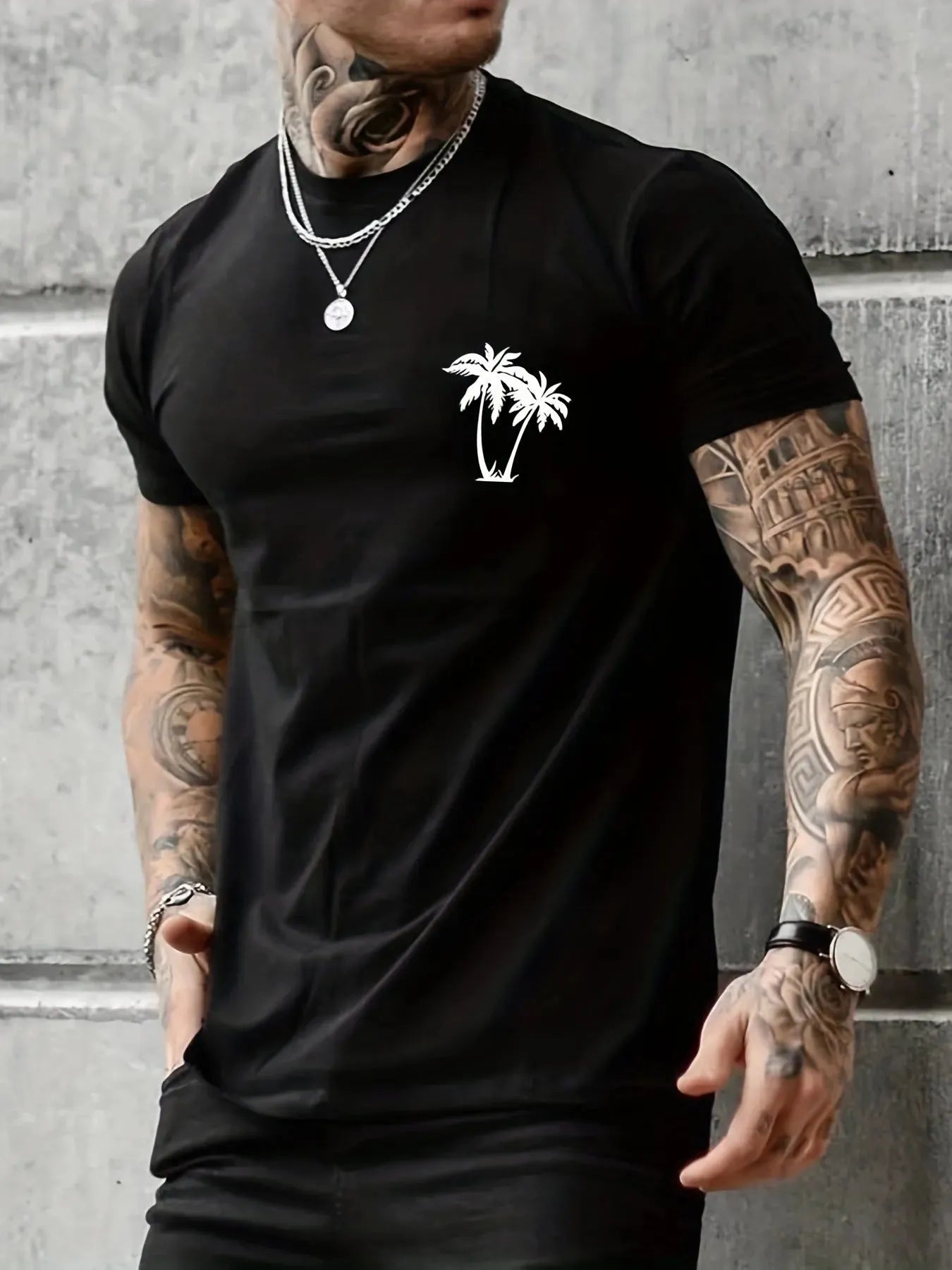 Men's Cotton Plus Size Printed Top - Bellarte Enchanté Men's Cotton Plus Size Printed Top