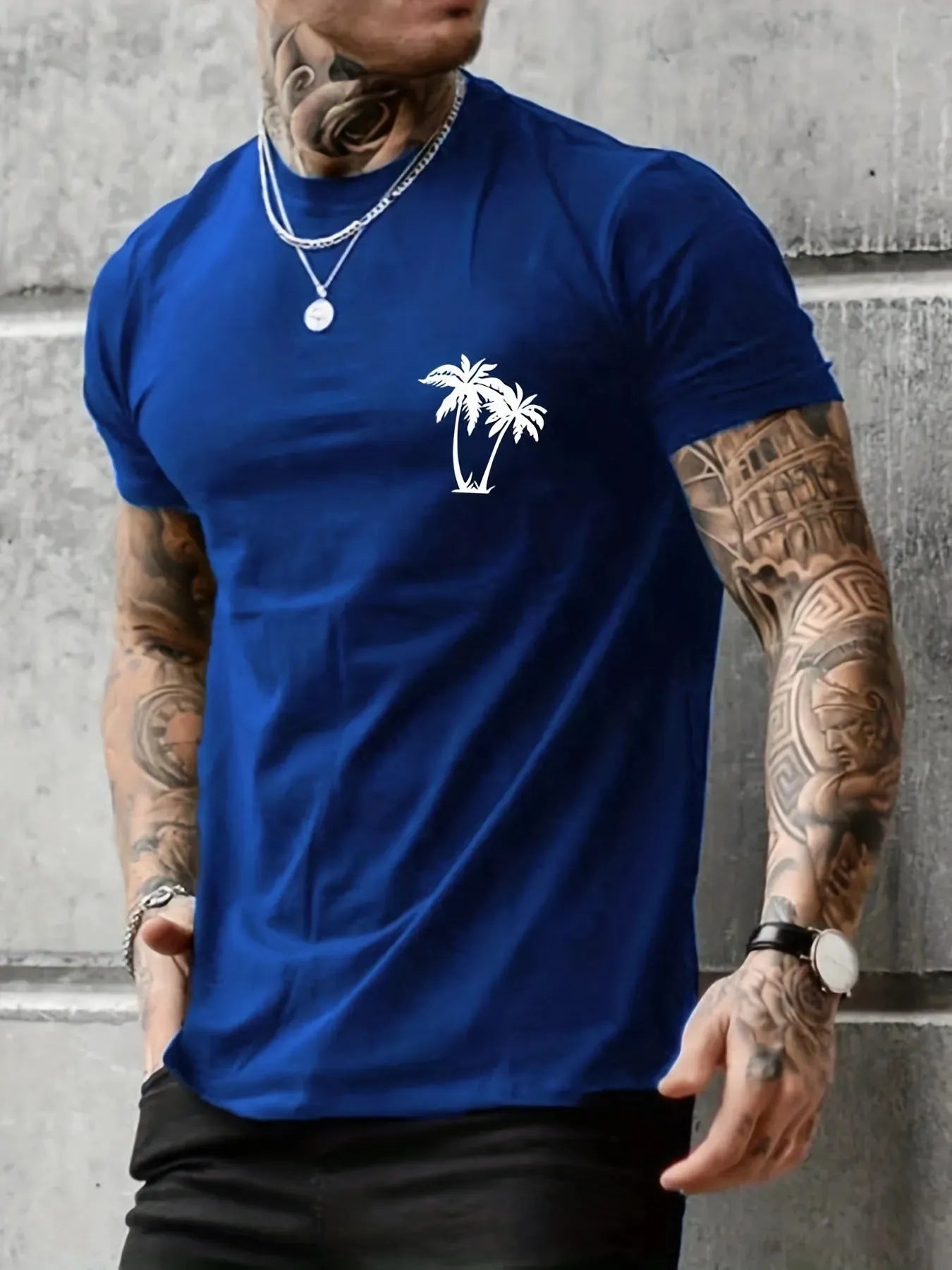 Men's Cotton Plus Size Printed Top - Bellarte Enchanté Men's Cotton Plus Size Printed Top