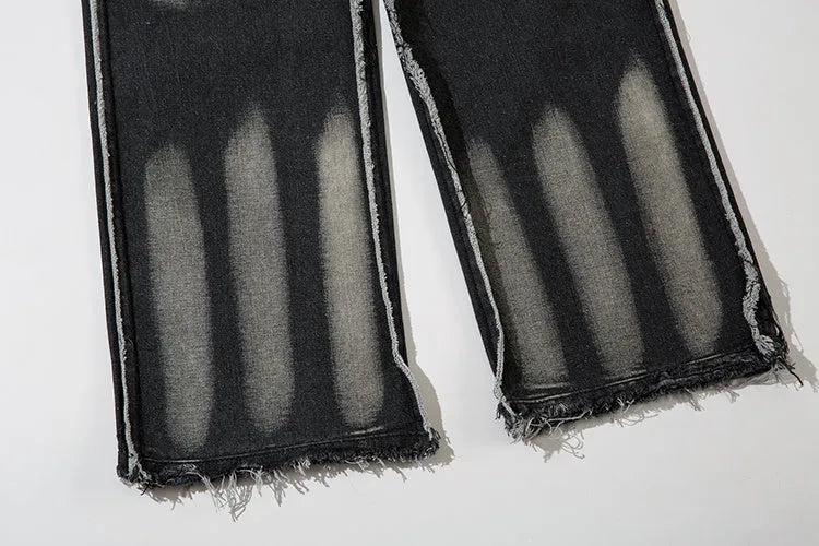 Men's Hip Hop Trendy Frayed Stitching Jeans - Bellarte Enchanté Men's Hip Hop Trendy Frayed Stitching Jeans
