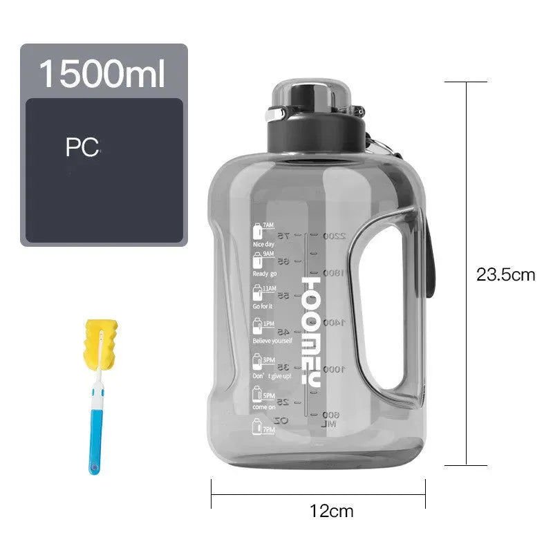 Men's Large Capacity Straw Sports Bottle - Bellarte Enchanté Men's Large Capacity Straw Sports Bottle