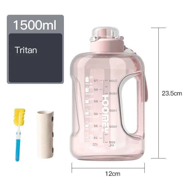 Men's Large Capacity Straw Sports Bottle - Bellarte Enchanté Men's Large Capacity Straw Sports Bottle