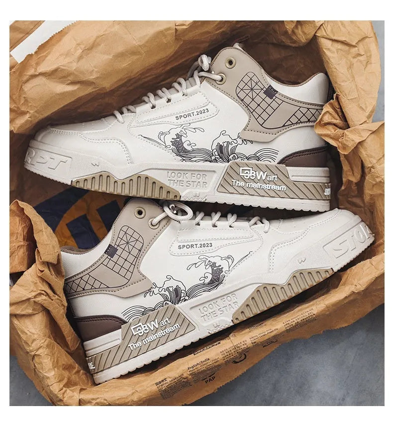 Men's Shoes Increased Easy Wear Borad Shoe Summer Casual Sports High-top Trendy Shoes - Bellarte Enchanté Men's Shoes Increased Easy Wear Borad Shoe Summer Casual Sports High-top Trendy Shoes