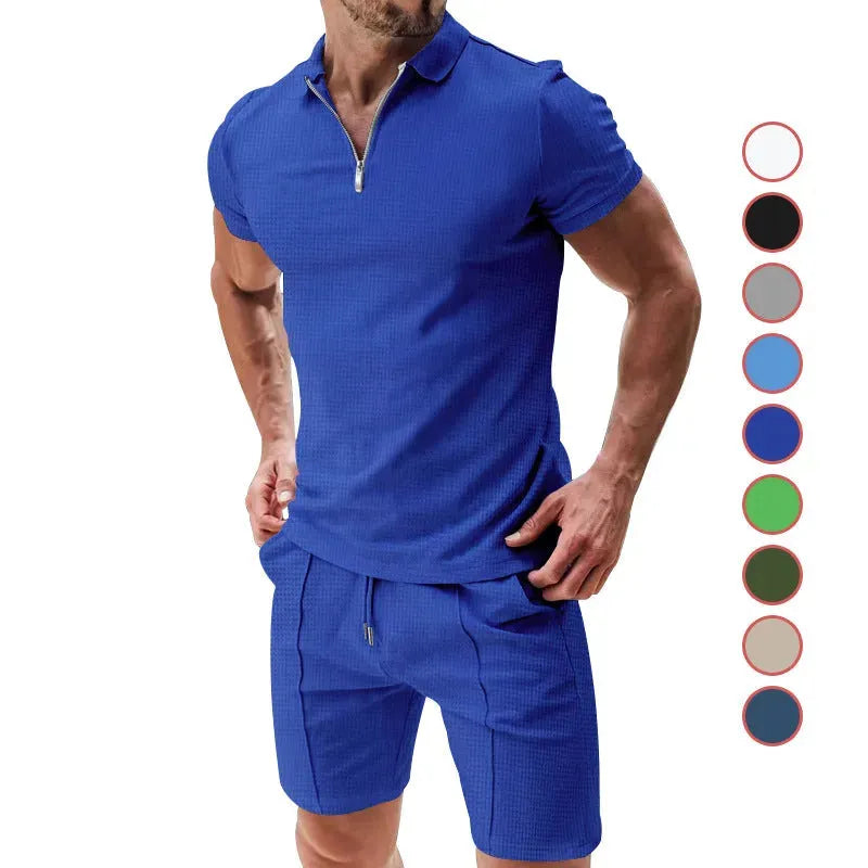 Men's Short Sleeve Shorts Casual Suit Summer - Bellarte Enchanté Men's Short Sleeve Shorts Casual Suit Summer