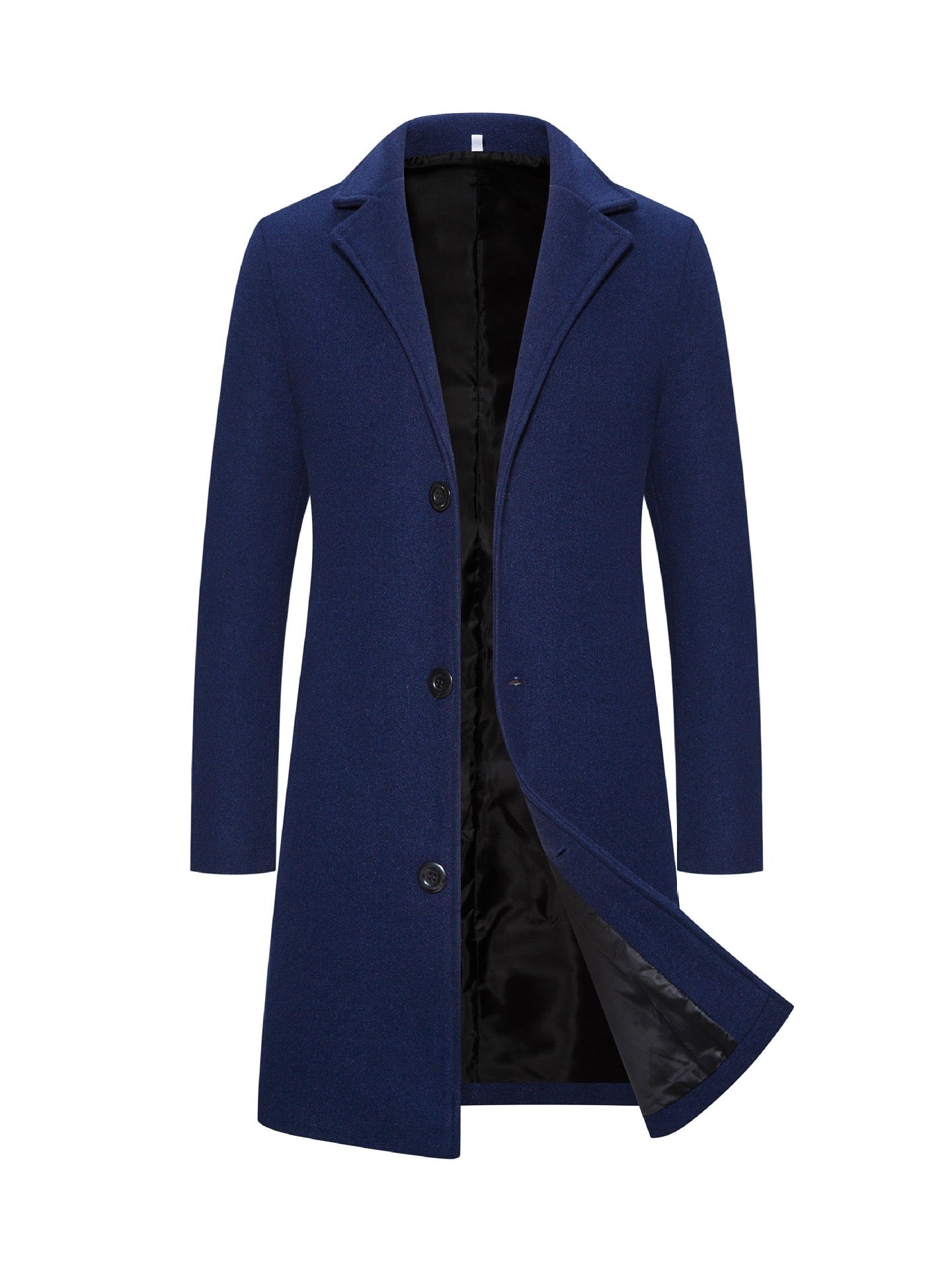 Men's Woolen Coat Slim-fit Mid-length Trench Coat - Bellarte Enchanté Men's Woolen Coat Slim-fit Mid-length Trench Coat