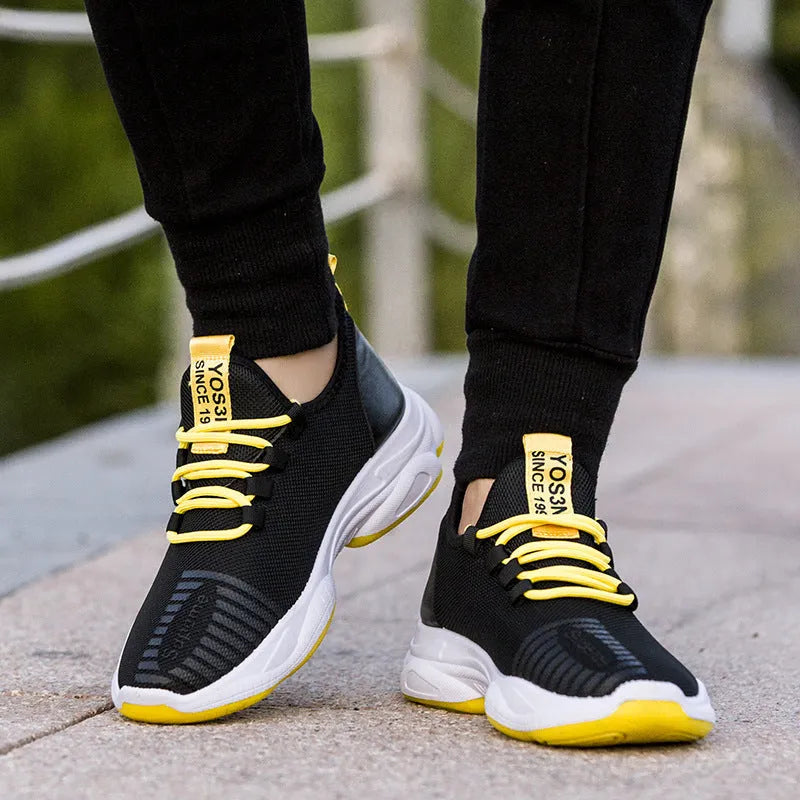 Men Sneakers Black White Sports Shoes - Bellarte Enchanté Men Sneakers Black White Sports Shoes