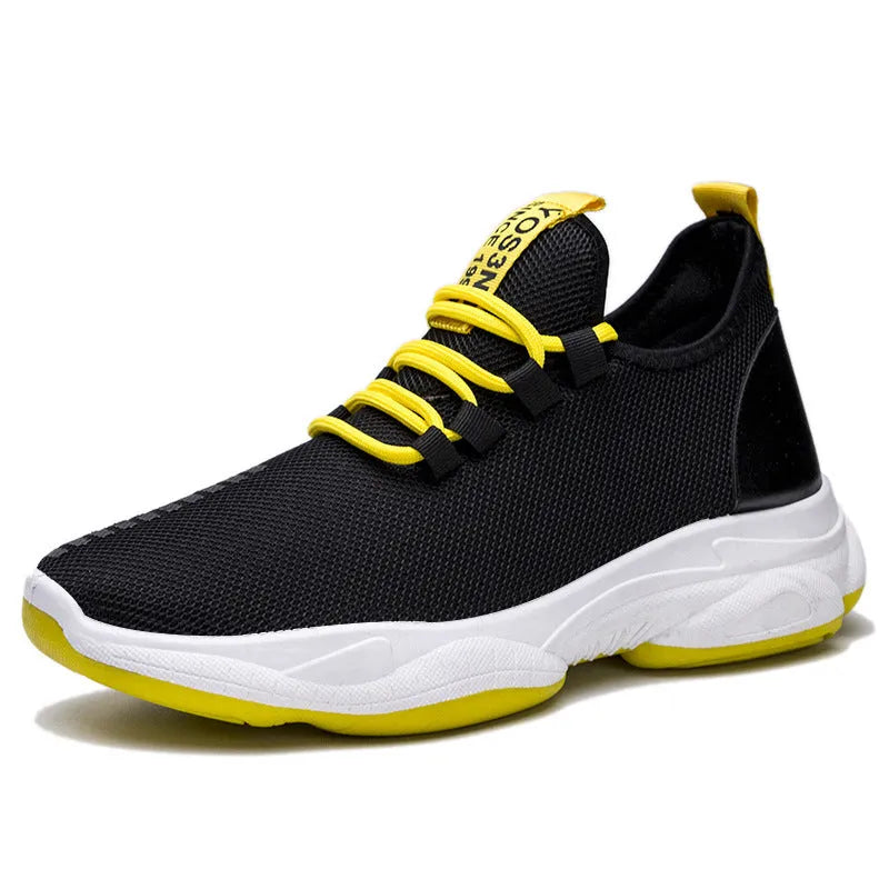 Men Sneakers Black White Sports Shoes - Bellarte Enchanté Men Sneakers Black White Sports Shoes