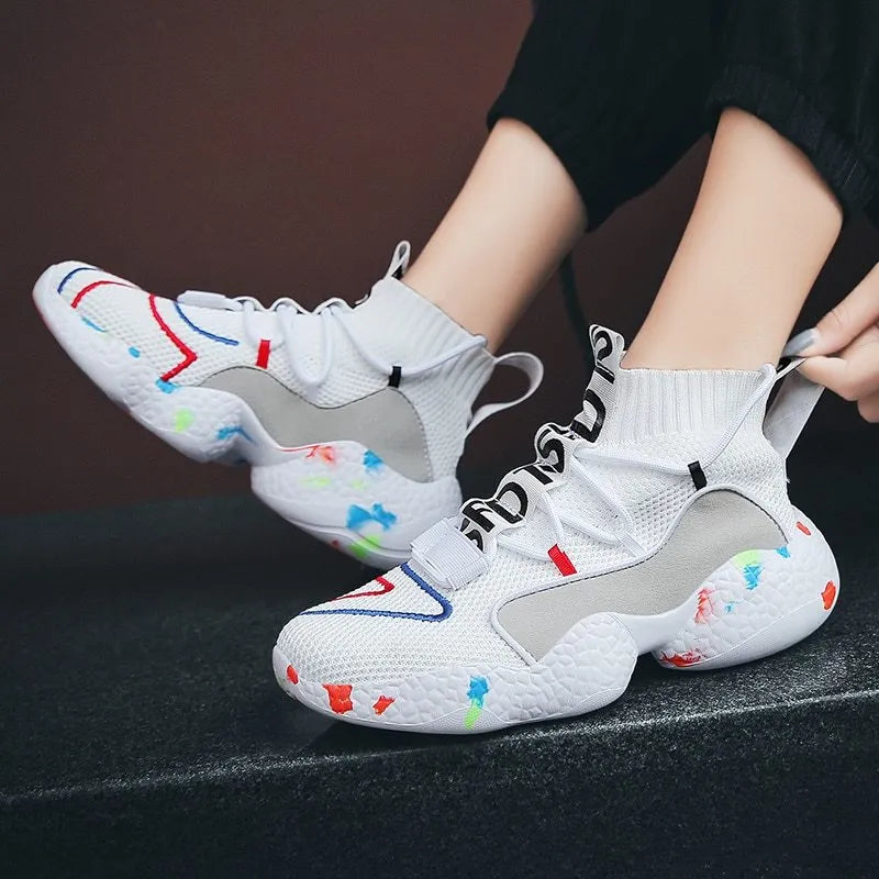 Men Sneakers Summer Fashion Running Shoes Breathable Men Vulcanize Shoes Flat Soft tennis Shoes - Bellarte Enchanté Men Sneakers Summer Fashion Running Shoes Breathable Men Vulcanize Shoes Flat Soft tennis Shoes