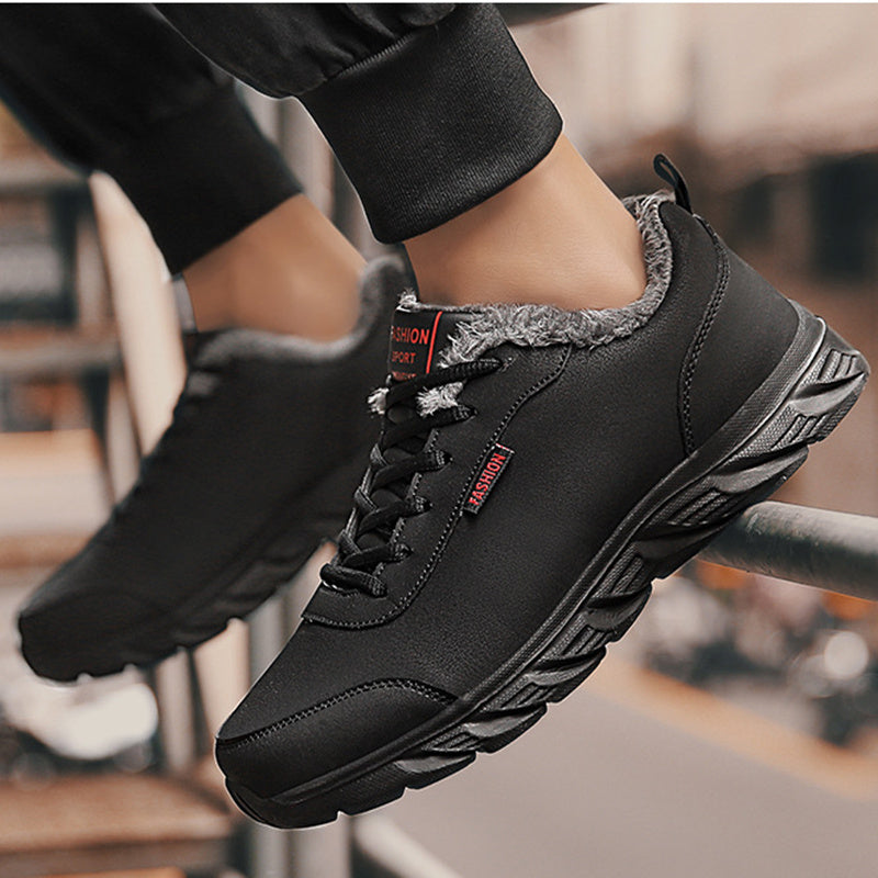 Men Sneakers Winter Warm Sports Shoes With Plush - Bellarte Enchanté Men Sneakers Winter Warm Sports Shoes With Plush