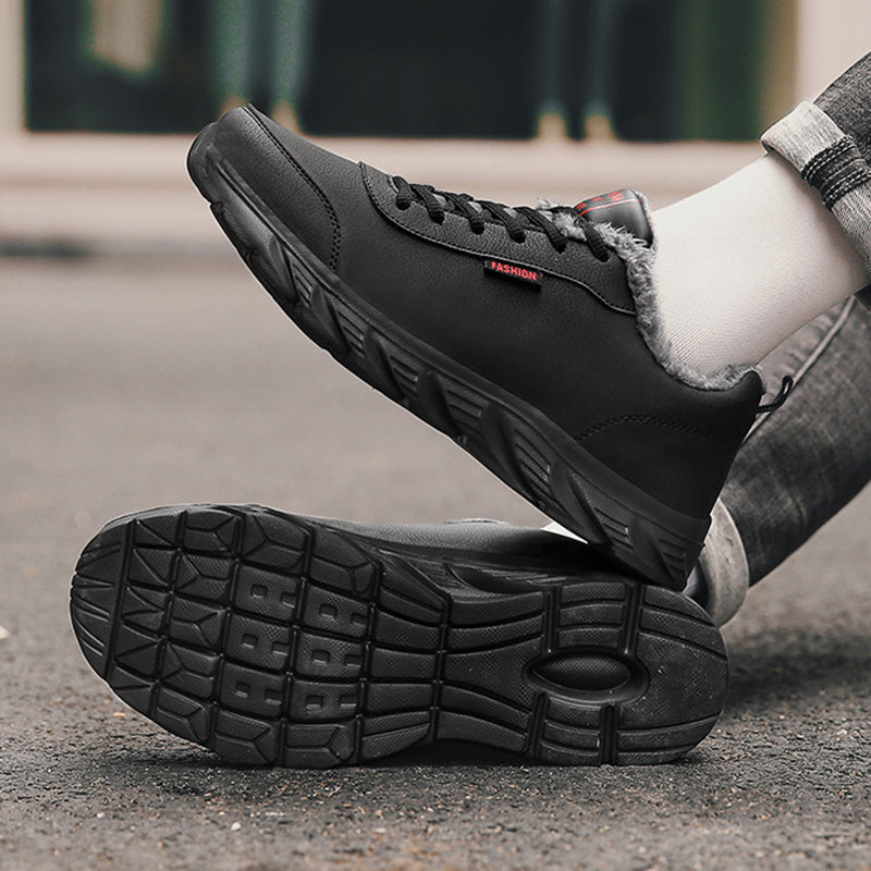 Men Sneakers Winter Warm Sports Shoes With Plush - Bellarte Enchanté Men Sneakers Winter Warm Sports Shoes With Plush