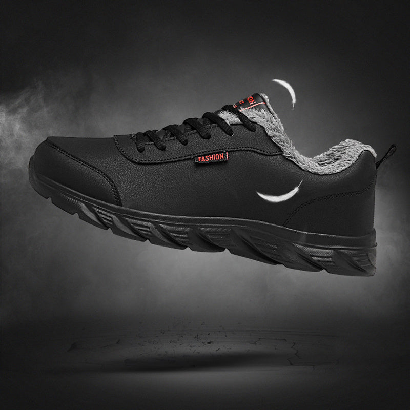 Men Sneakers Winter Warm Sports Shoes With Plush - Bellarte Enchanté Men Sneakers Winter Warm Sports Shoes With Plush