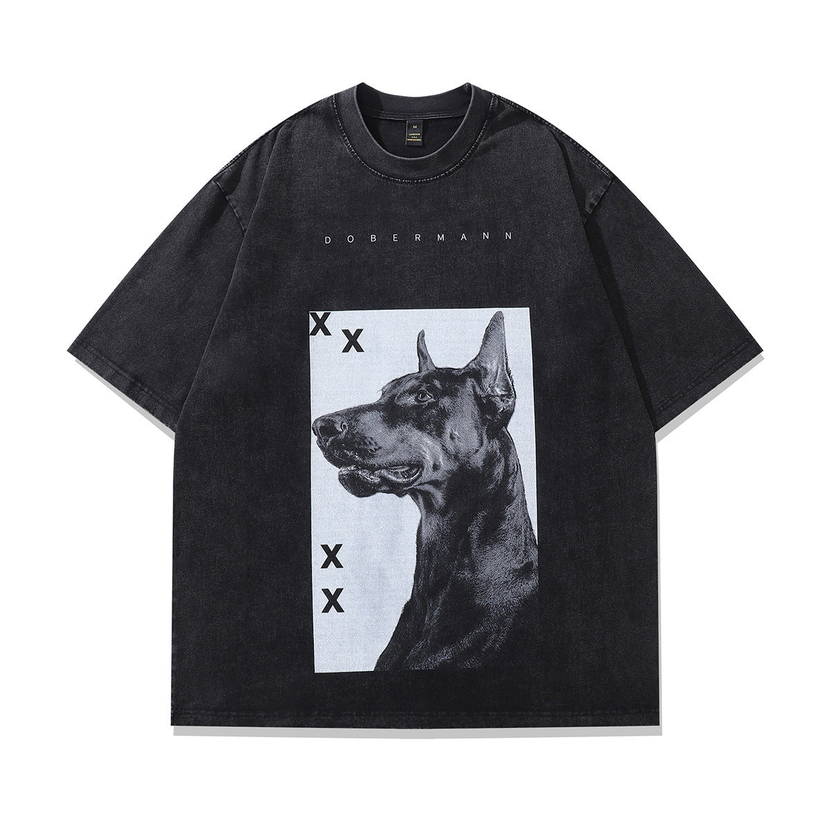 Men Women Streetwear Hip Hop Oversized T Shirt Funny Doberma - Bellarte Enchanté Men Women Streetwear Hip Hop Oversized T Shirt Funny Doberma