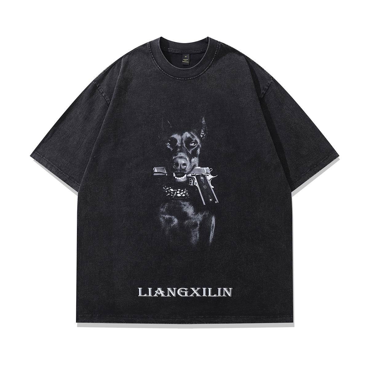 Men Women Streetwear Hip Hop Oversized T Shirt Funny Doberma - Bellarte Enchanté Men Women Streetwear Hip Hop Oversized T Shirt Funny Doberma