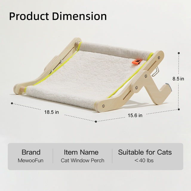 Mewoofun Cat Window Perch Winter Season Mat Easy Washable Quality Fabric 40 Lbs Hot Selling Hammock Hanging Bed For Pet - Bellarte Enchanté Mewoofun Cat Window Perch Winter Season Mat Easy Washable Quality Fabric 40 Lbs Hot Selling Hammock Hanging Bed For Pet
