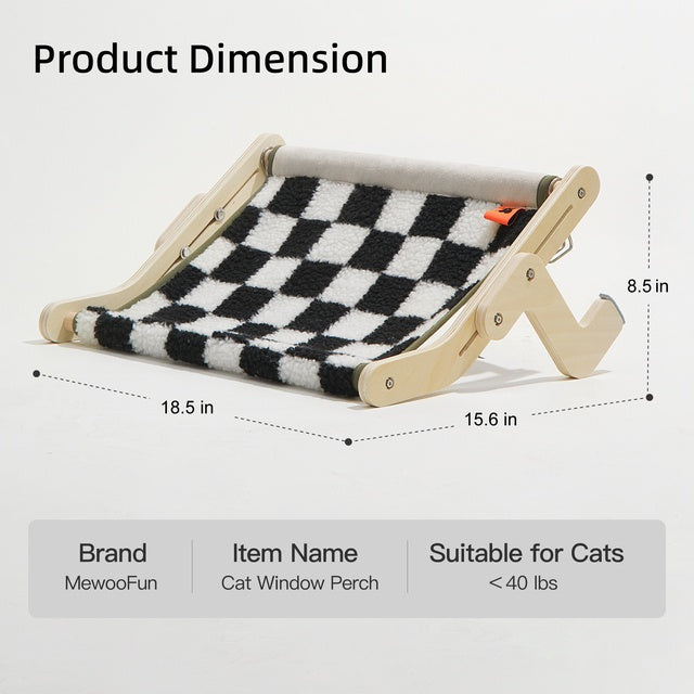 Mewoofun Cat Window Perch Winter Season Mat Easy Washable Quality Fabric 40 Lbs Hot Selling Hammock Hanging Bed For Pet - Bellarte Enchanté Mewoofun Cat Window Perch Winter Season Mat Easy Washable Quality Fabric 40 Lbs Hot Selling Hammock Hanging Bed For Pet