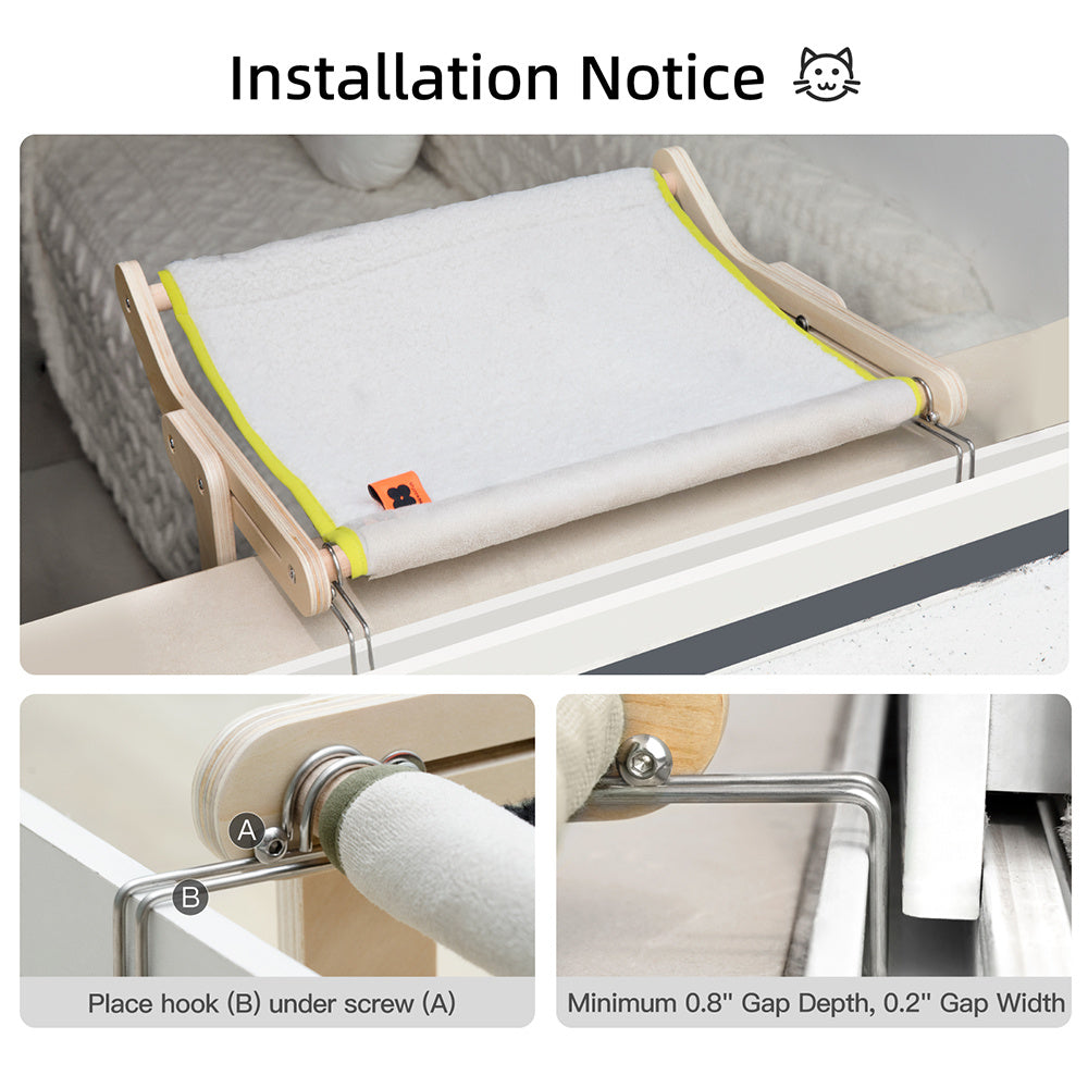 Mewoofun Cat Window Perch Winter Season Mat Easy Washable Quality Fabric 40 Lbs Hot Selling Hammock Hanging Bed For Pet - Bellarte Enchanté Mewoofun Cat Window Perch Winter Season Mat Easy Washable Quality Fabric 40 Lbs Hot Selling Hammock Hanging Bed For Pet