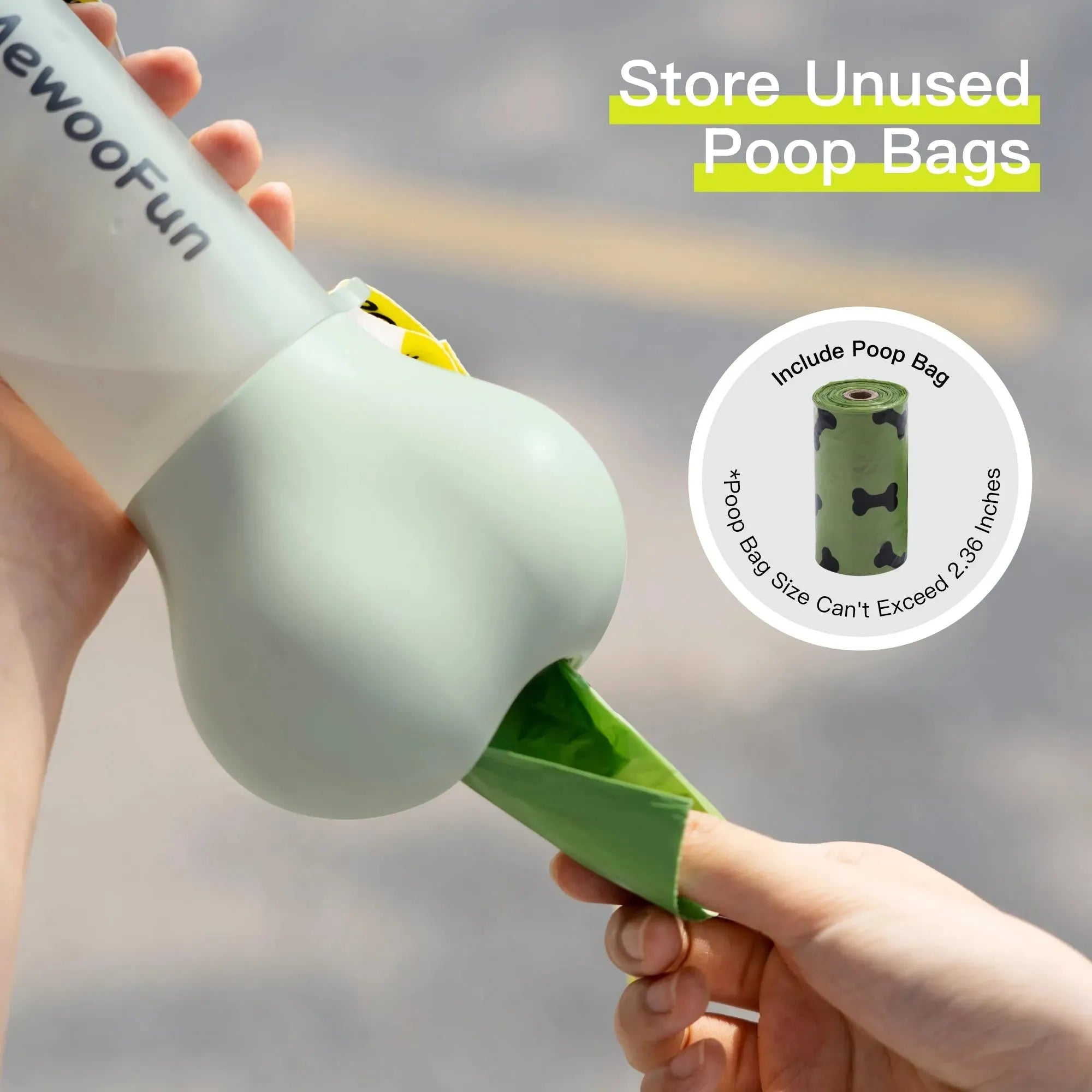 Mewoofun Pet Dog Water Bottle Feeder Bowl 2 in 1 Leak Proof Portable Food Bottle Pets Outdoor Travel Drinking Include Poop Bag - Bellarte Enchanté Mewoofun Pet Dog Water Bottle Feeder Bowl 2 in 1 Leak Proof Portable Food Bottle Pets Outdoor Travel Drinking Include Poop Bag