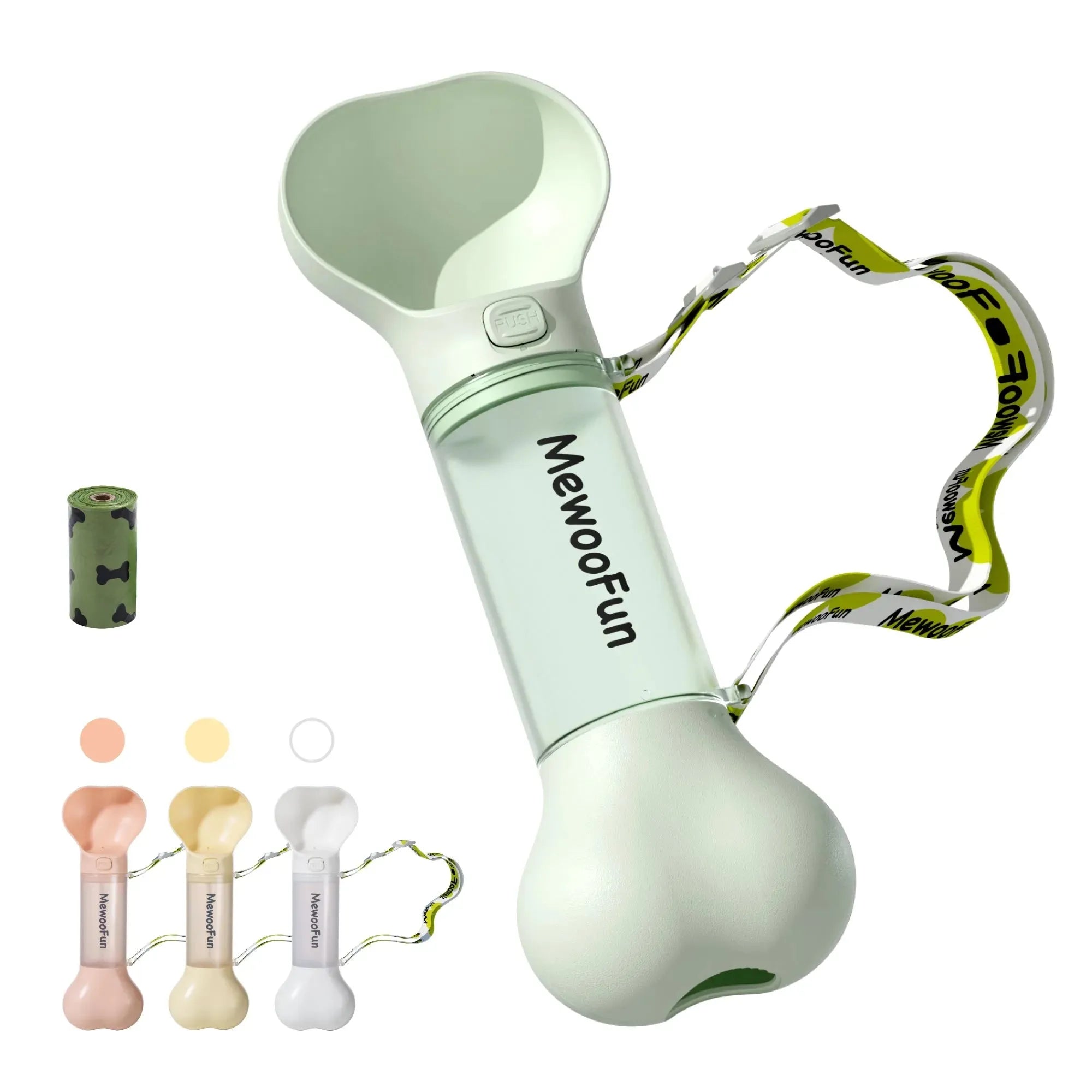 Mewoofun Pet Dog Water Bottle Feeder Bowl 2 in 1 Leak Proof Portable Food Bottle Pets Outdoor Travel Drinking Include Poop Bag - Bellarte Enchanté Mewoofun Pet Dog Water Bottle Feeder Bowl 2 in 1 Leak Proof Portable Food Bottle Pets Outdoor Travel Drinking Include Poop Bag