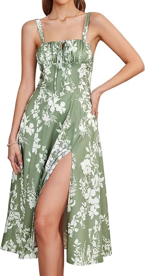 Mid-length Corset Elegant Slit Lace-up Women's Outing Leisure Dress - Bellarte Enchanté Mid-length Corset Elegant Slit Lace-up Women's Outing Leisure Dress
