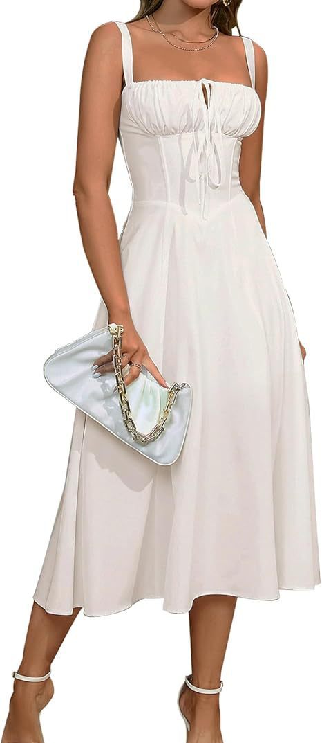Mid-length Corset Elegant Slit Lace-up Women's Outing Leisure Dress - Bellarte Enchanté Mid-length Corset Elegant Slit Lace-up Women's Outing Leisure Dress