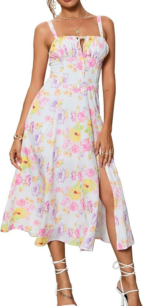 Mid-length Corset Elegant Slit Lace-up Women's Outing Leisure Dress - Bellarte Enchanté Mid-length Corset Elegant Slit Lace-up Women's Outing Leisure Dress