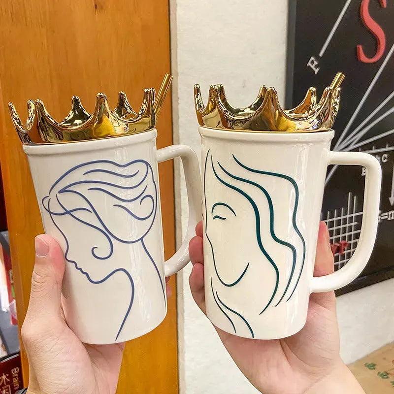 Milk Coffee Cup Student Couple Water Cup - Bellarte Enchanté Milk Coffee Cup Student Couple Water Cup