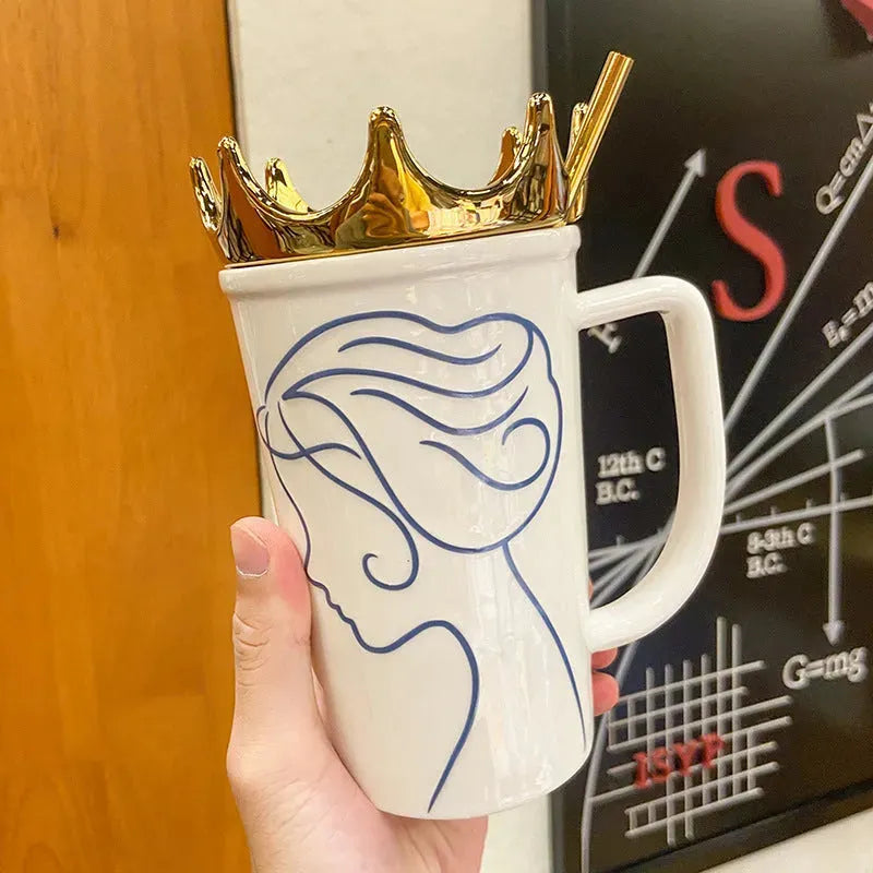 Milk Coffee Cup Student Couple Water Cup - Bellarte Enchanté Milk Coffee Cup Student Couple Water Cup