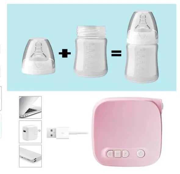 Milk Pumps Kit Electric Breast Natural Suction Enlarger Feeding Bottle USB Breast Milksucker BM - Bellarte Enchanté Milk Pumps Kit Electric Breast Natural Suction Enlarger Feeding Bottle USB Breast Milksucker BM