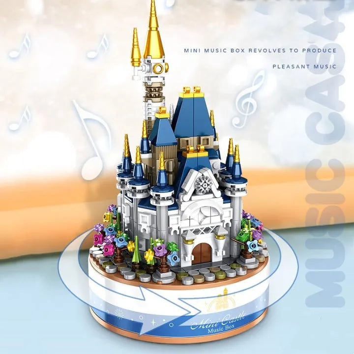 Mini Castle Music Box Building Blocks Assembled Toys - Bellarte Enchanté Mini Castle Music Box Building Blocks Assembled Toys
