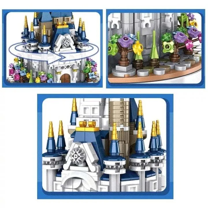 Mini Castle Music Box Building Blocks Assembled Toys - Bellarte Enchanté Mini Castle Music Box Building Blocks Assembled Toys