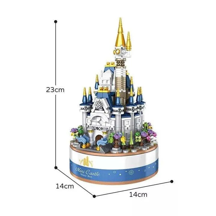 Mini Castle Music Box Building Blocks Assembled Toys - Bellarte Enchanté Mini Castle Music Box Building Blocks Assembled Toys