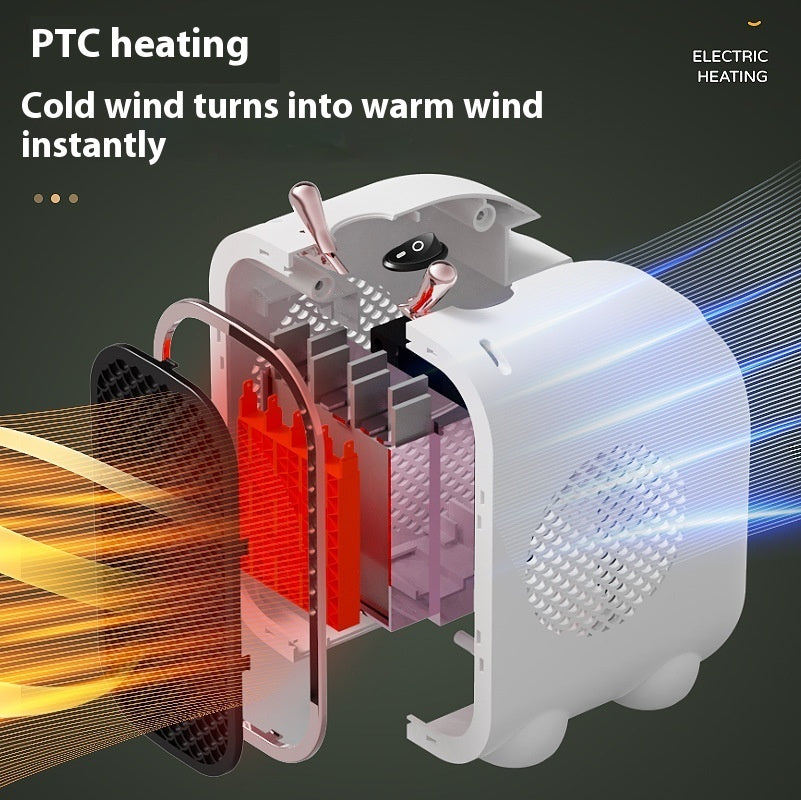 Mini Fan Heater Small Household Heater - Bellarte Enchanté Mini Fan Heater Small Household Heater