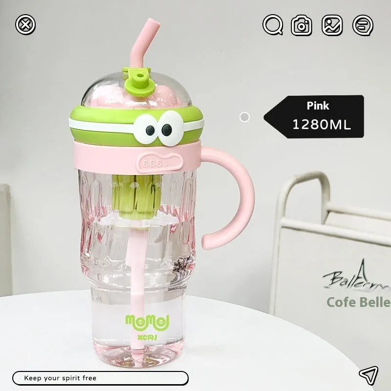 Minimalist Water Cup Straw Large Capacity Large Ice Cup - Bellarte Enchanté Minimalist Water Cup Straw Large Capacity Large Ice Cup