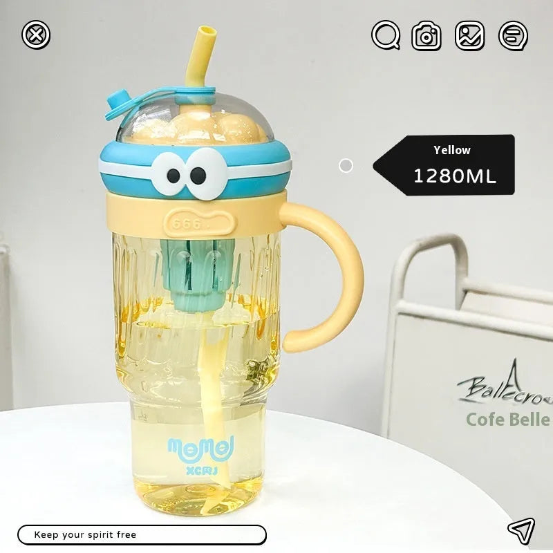 Minimalist Water Cup Straw Large Capacity Large Ice Cup - Bellarte Enchanté Minimalist Water Cup Straw Large Capacity Large Ice Cup
