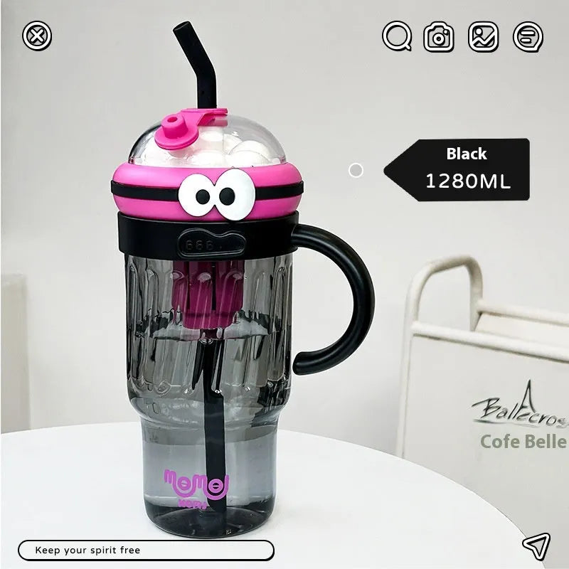Minimalist Water Cup Straw Large Capacity Large Ice Cup - Bellarte Enchanté Minimalist Water Cup Straw Large Capacity Large Ice Cup