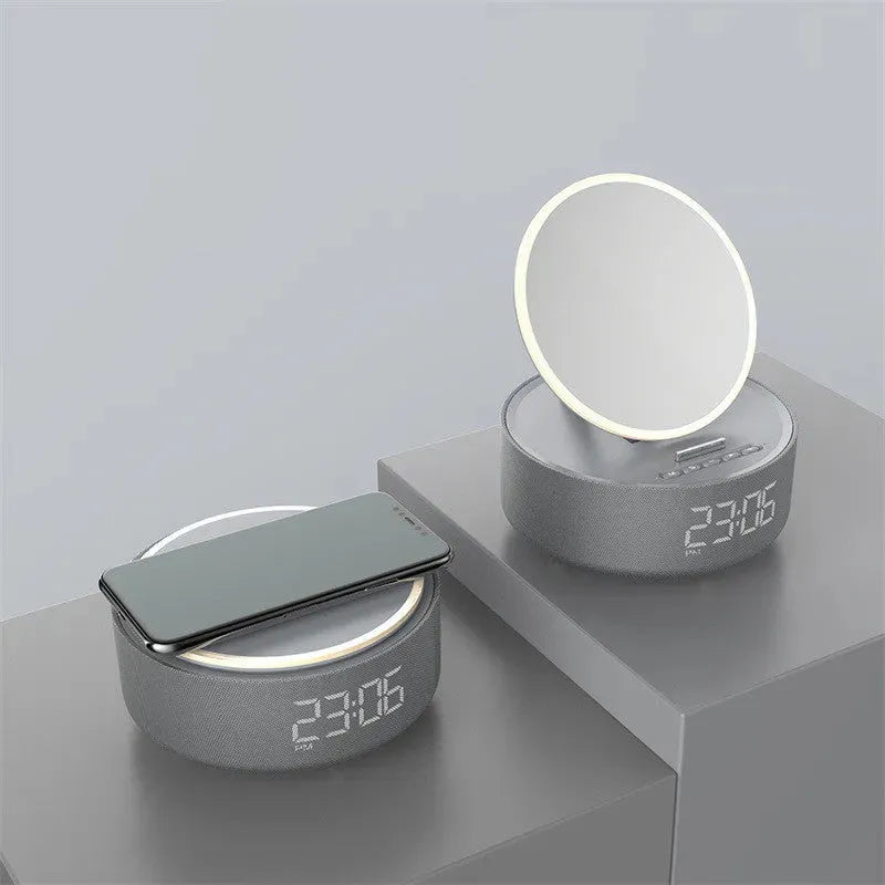 Mirror Wireless Charger Alarm Clock Bluetooth Speaker - Bellarte Enchanté Mirror Wireless Charger Alarm Clock Bluetooth Speaker