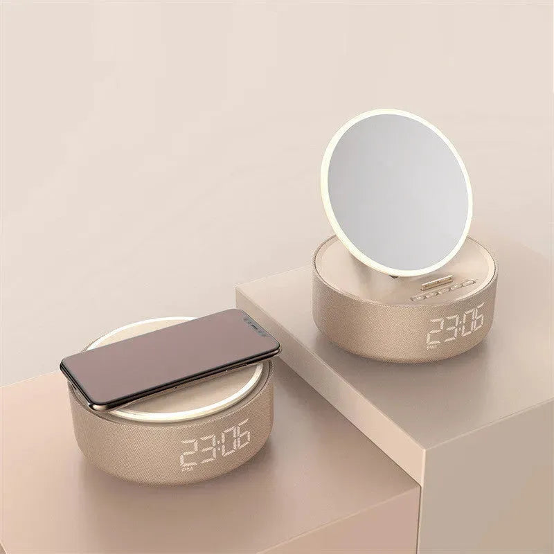 Mirror Wireless Charger Alarm Clock Bluetooth Speaker - Bellarte Enchanté Mirror Wireless Charger Alarm Clock Bluetooth Speaker