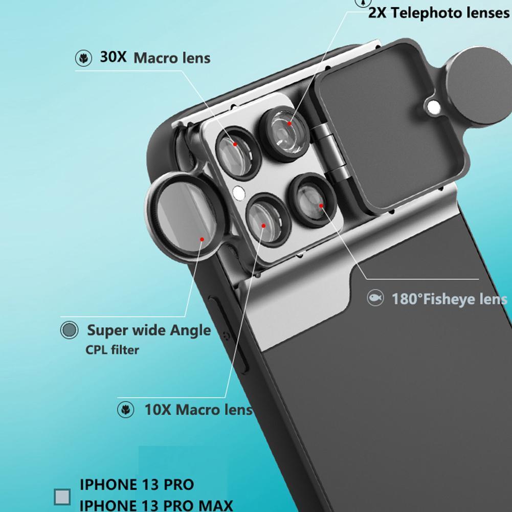 Mobile Phone Case With Lens Wide-angle Macro Fisheye Lens - Bellarte Enchanté Mobile Phone Case With Lens Wide-angle Macro Fisheye Lens