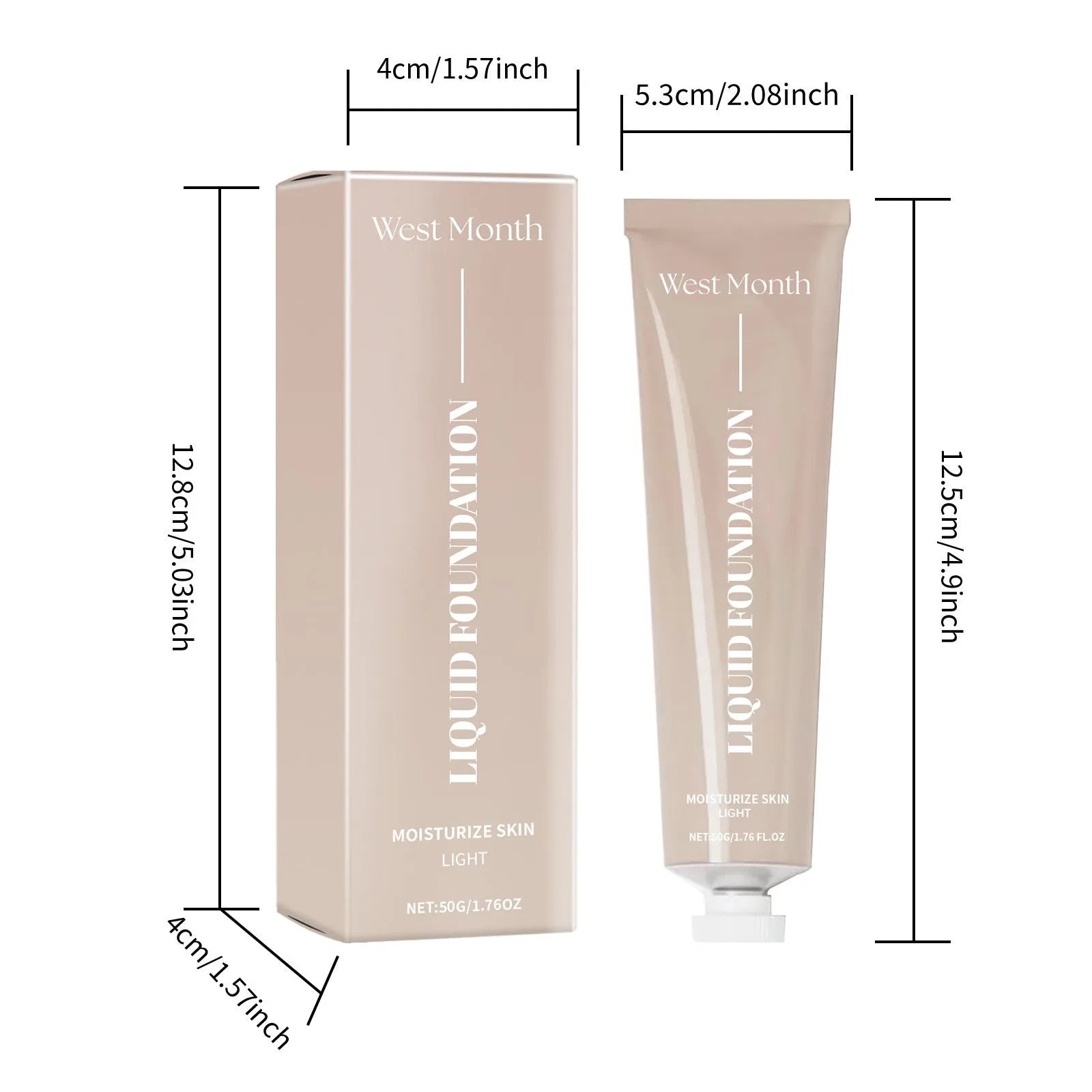Moisturizing Liquid Foundation Long Lasting Smear-proof Makeup - Bellarte Enchanté Moisturizing Liquid Foundation Long Lasting Smear-proof Makeup