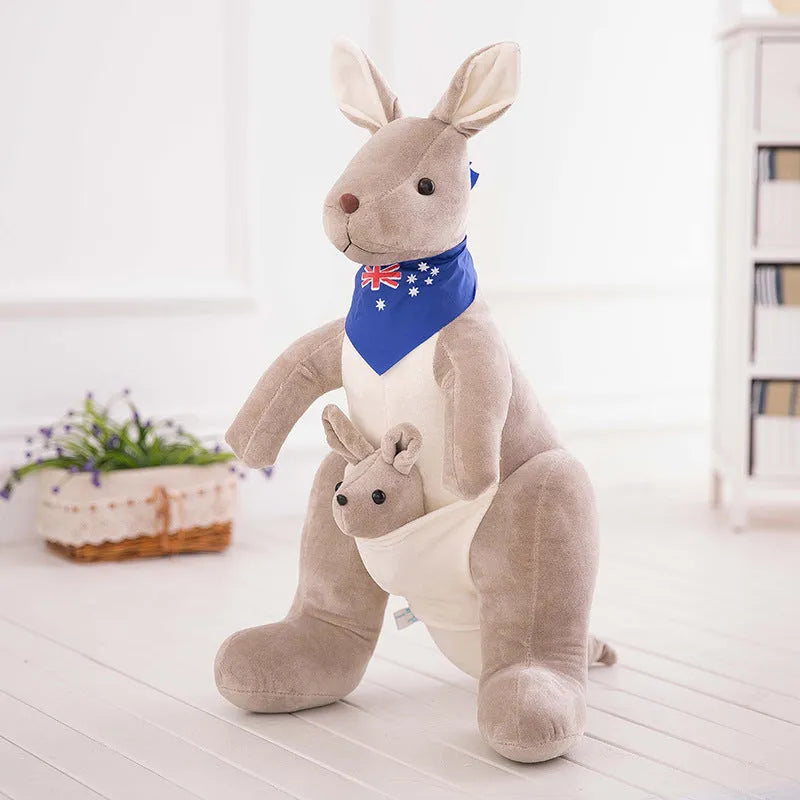 Mother And Child Kangaroo Doll Plush Toy - Bellarte Enchanté Mother And Child Kangaroo Doll Plush Toy