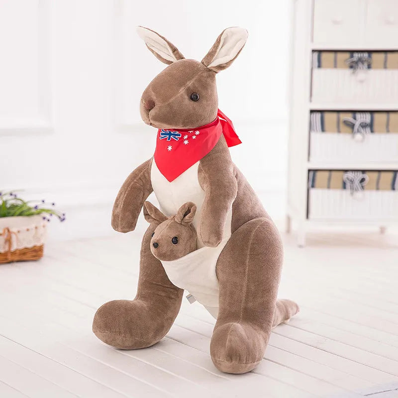 Mother And Child Kangaroo Doll Plush Toy - Bellarte Enchanté Mother And Child Kangaroo Doll Plush Toy