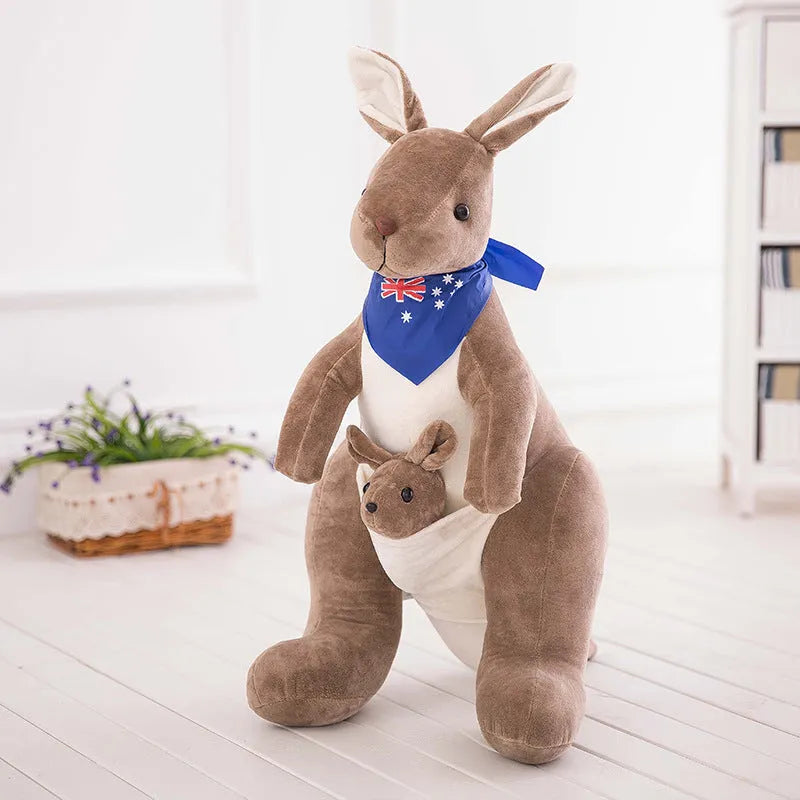 Mother And Child Kangaroo Doll Plush Toy - Bellarte Enchanté Mother And Child Kangaroo Doll Plush Toy