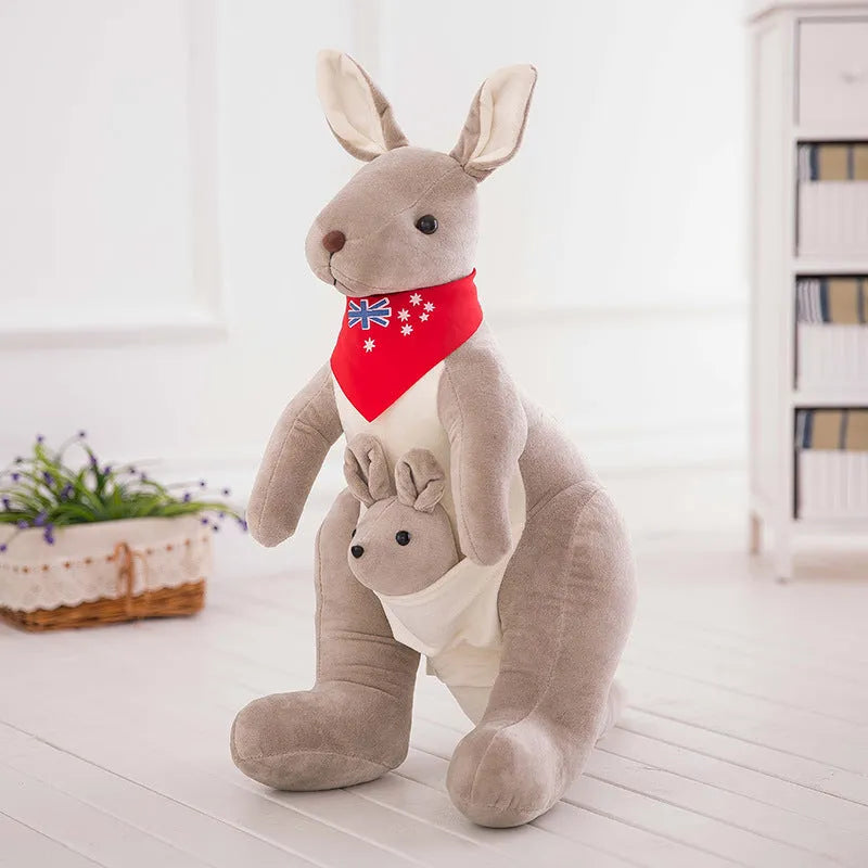 Mother And Child Kangaroo Doll Plush Toy - Bellarte Enchanté Mother And Child Kangaroo Doll Plush Toy
