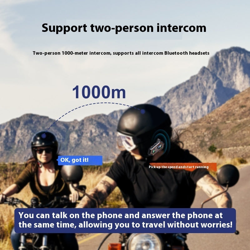 Motorcycle Rider Helmet Bluetooth Headset - Bellarte Enchanté Motorcycle Rider Helmet Bluetooth Headset