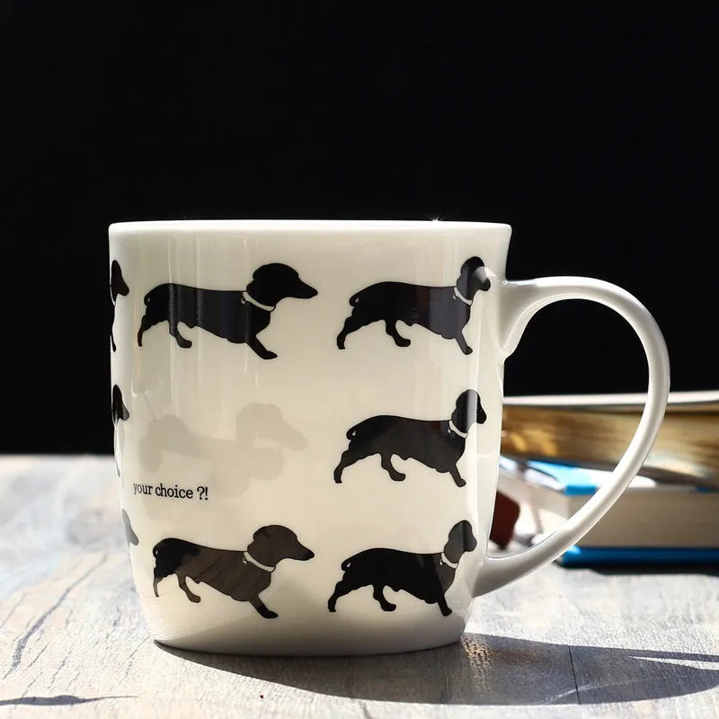 Mug With Lid Ceramic Coffee Cup Microwave Milk Cup Breakfast Cup Personalized Mug - Bellarte Enchanté Mug With Lid Ceramic Coffee Cup Microwave Milk Cup Breakfast Cup Personalized Mug