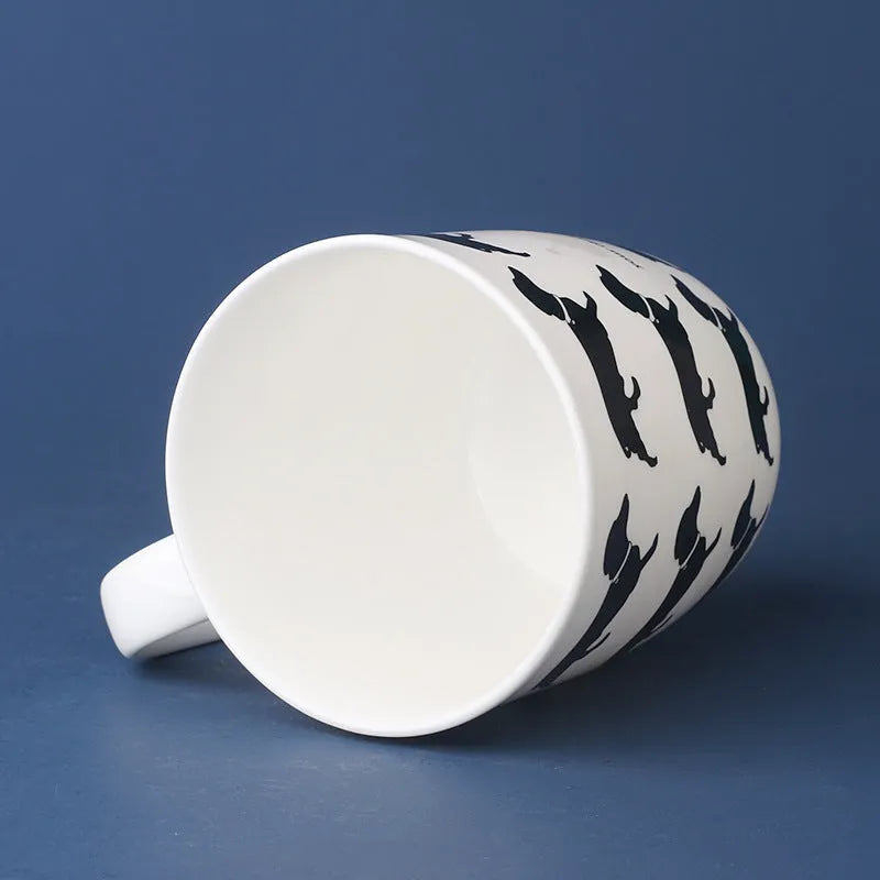 Mug With Lid Ceramic Coffee Cup Microwave Milk Cup Breakfast Cup Personalized Mug - Bellarte Enchanté Mug With Lid Ceramic Coffee Cup Microwave Milk Cup Breakfast Cup Personalized Mug