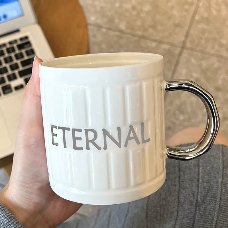 Mug With Lid Spoon Creative Ceramic Mug - Bellarte Enchanté Mug With Lid Spoon Creative Ceramic Mug