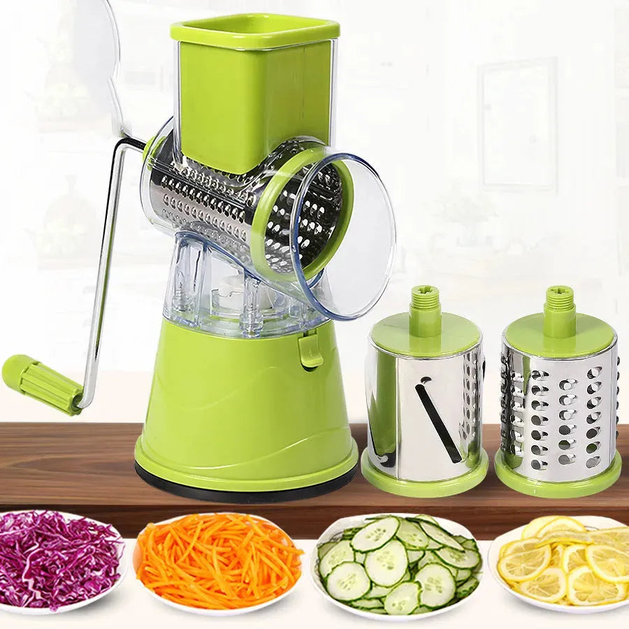 Multi-function Drum Cutter Manual Stainless Steel Grating - Bellarte Enchanté Multi-function Drum Cutter Manual Stainless Steel Grating