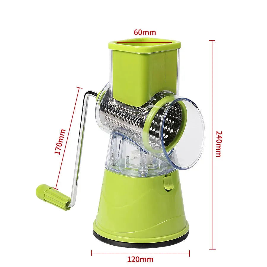 Multi-function Drum Cutter Manual Stainless Steel Grating - Bellarte Enchanté Multi-function Drum Cutter Manual Stainless Steel Grating